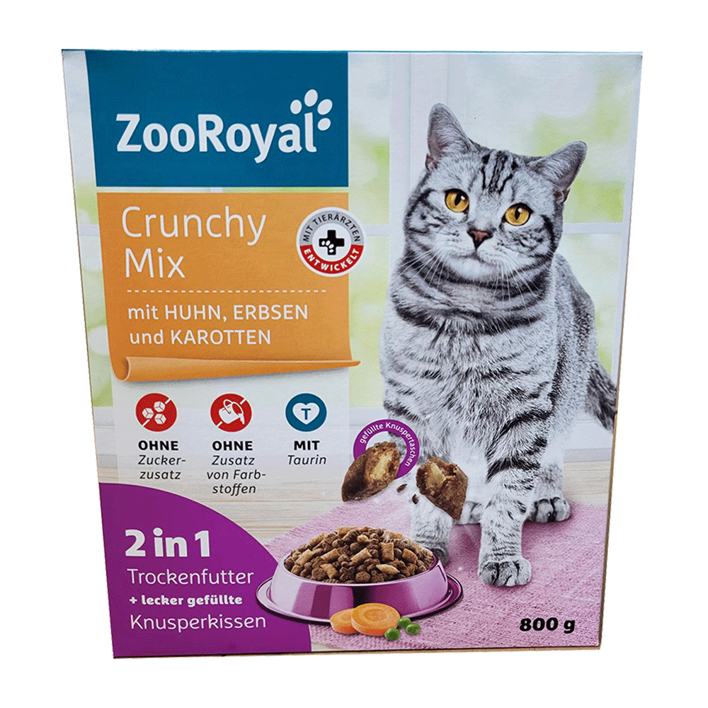 Bild: ZooRoyal Crunchy Mix mit Huhn, Erbsen und Karotten 