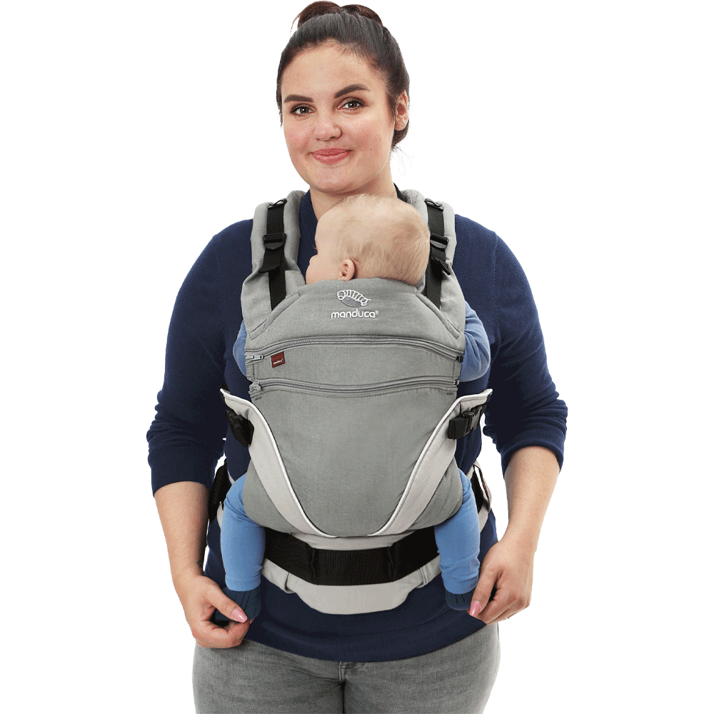 Bild: Manduca XT Cotton Babytrage Grey-White