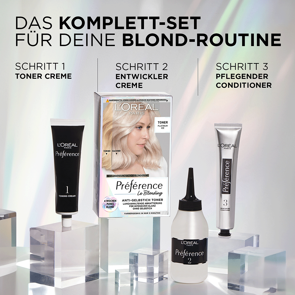 Bild: L'ORÉAL PARIS Préférence Le Blonding Toner Pearly Boost