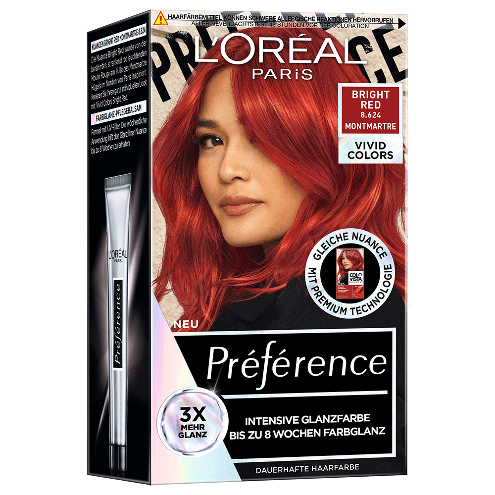 Bild: L'ORÉAL PARIS Préférence Haarfarbe Bright Red