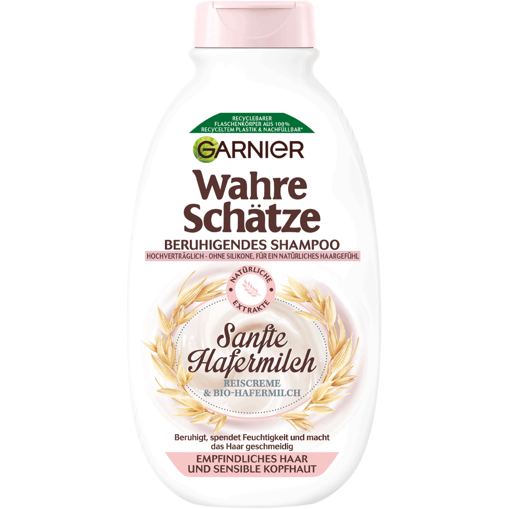 Bild: GARNIER Wahre Schätze - beruhigendes Shampoo Hafermilch 