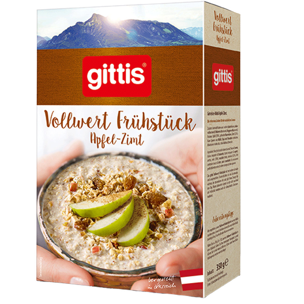 Bild: Gittis Vollwert Frühstück Apfel Zimt 