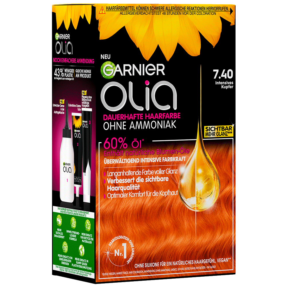 Bild: GARNIER Olia Coloration intensives Kupfer