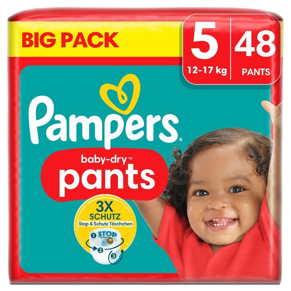 Bild: Pampers Baby-Dry Pants Größe 5, BIG PACK 