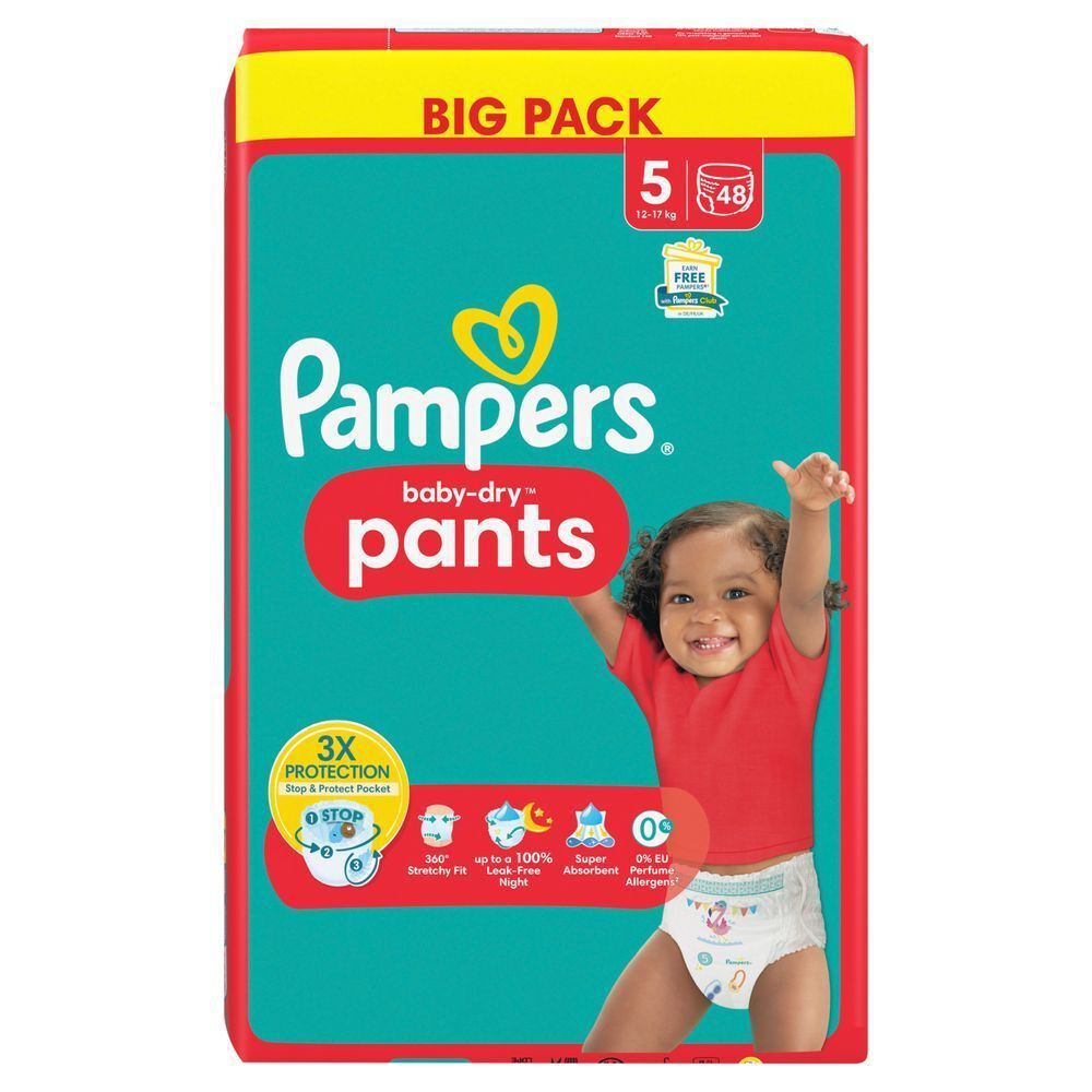 Bild: Pampers Baby-Dry Pants Größe 5, BIG PACK 