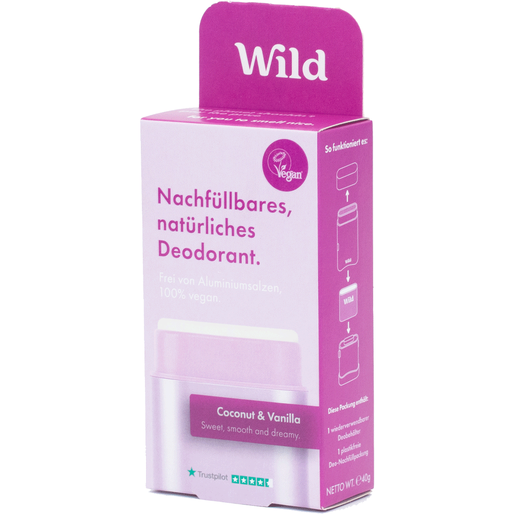 Bild: WILD Deostick Starter Kit Coconut Dreams 