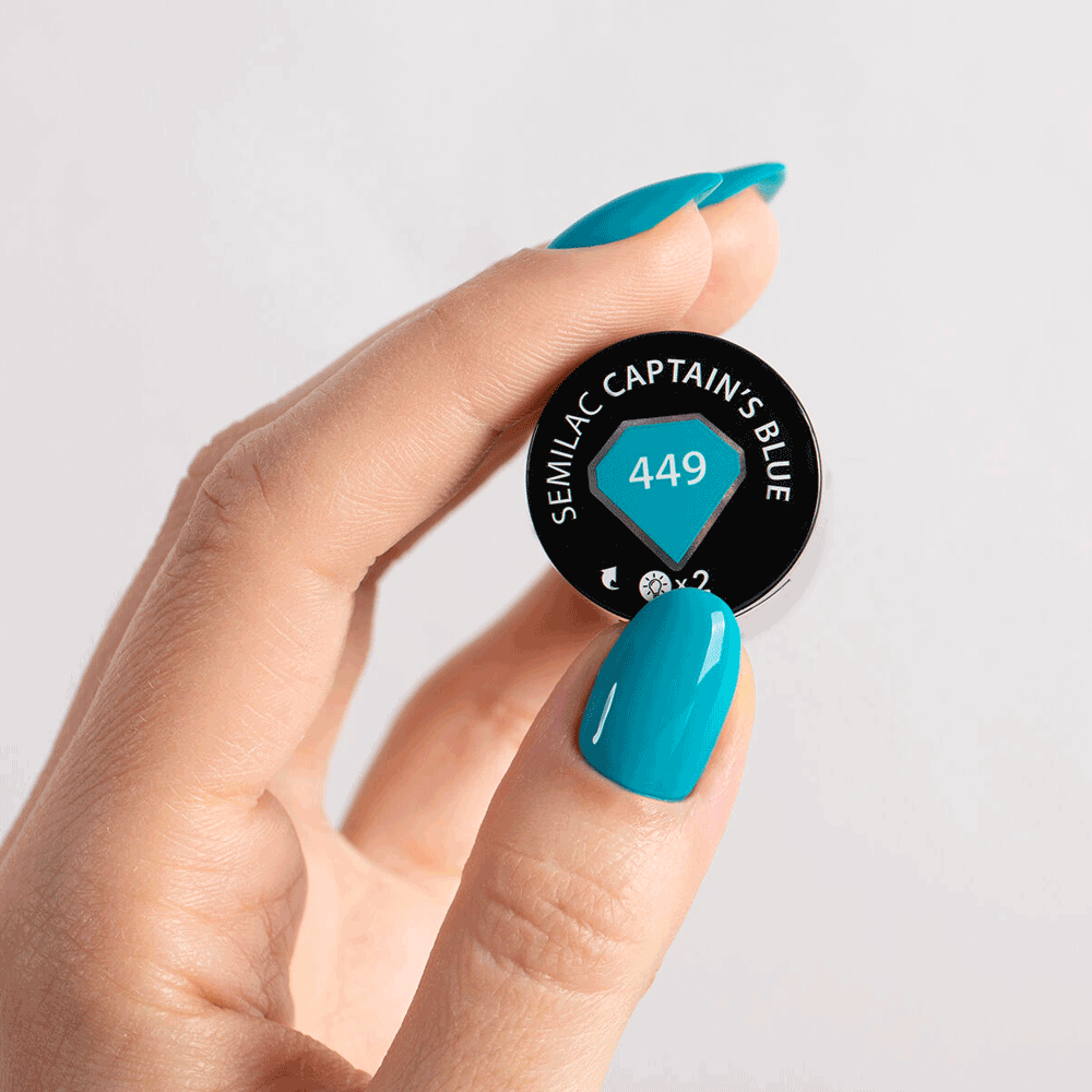 Bild: Semilac UV Nagellack captain's blue