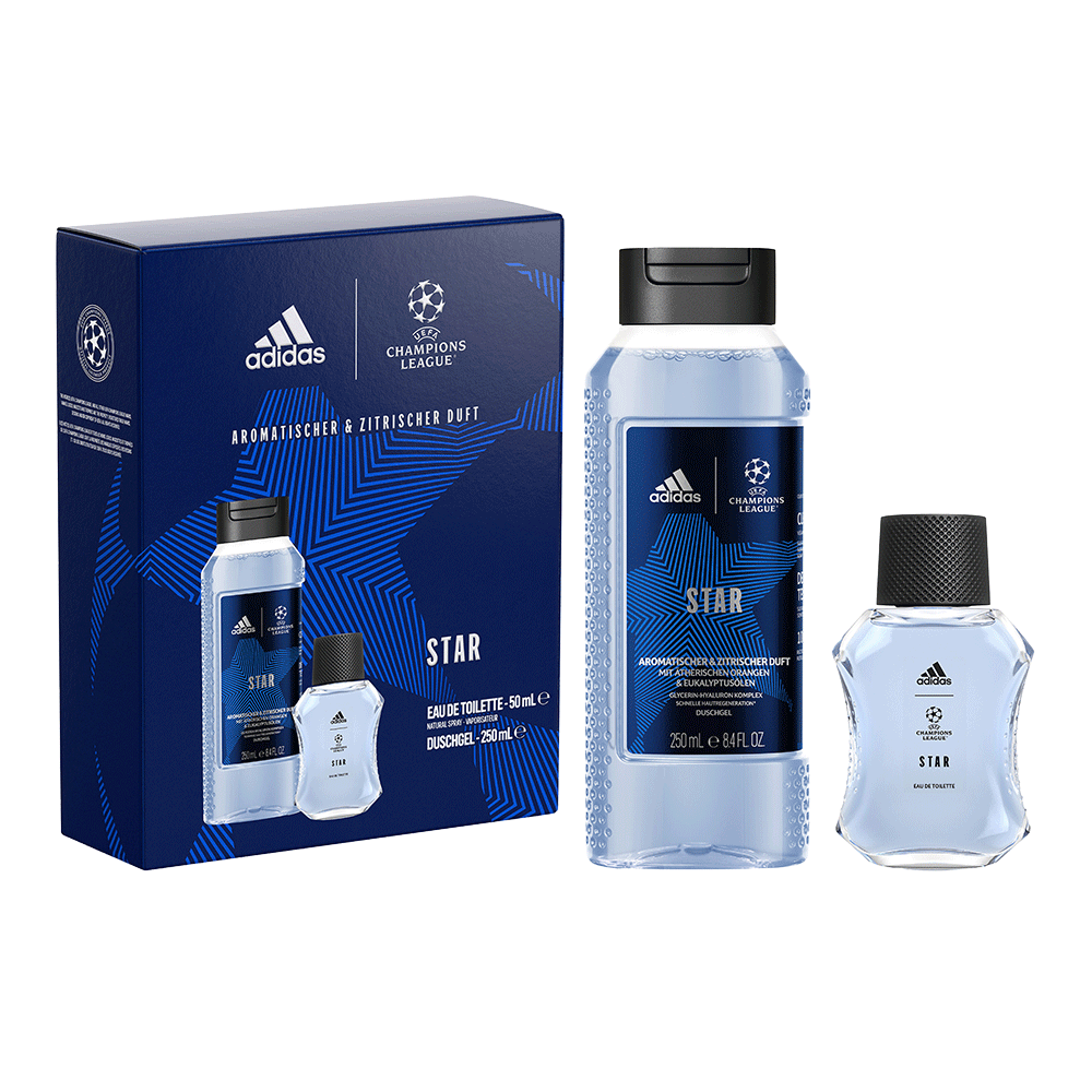 Bild: adidas UEFA Champions League Geschenkset Eau de Toilette 50 ml + Duschgel 250 ml 