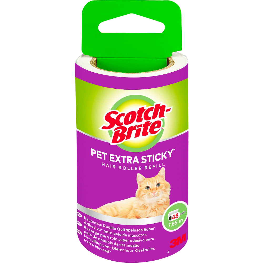 Bild: Scotch-Brite Textilroller Tierhaare Nachfüllung extra klebrig 