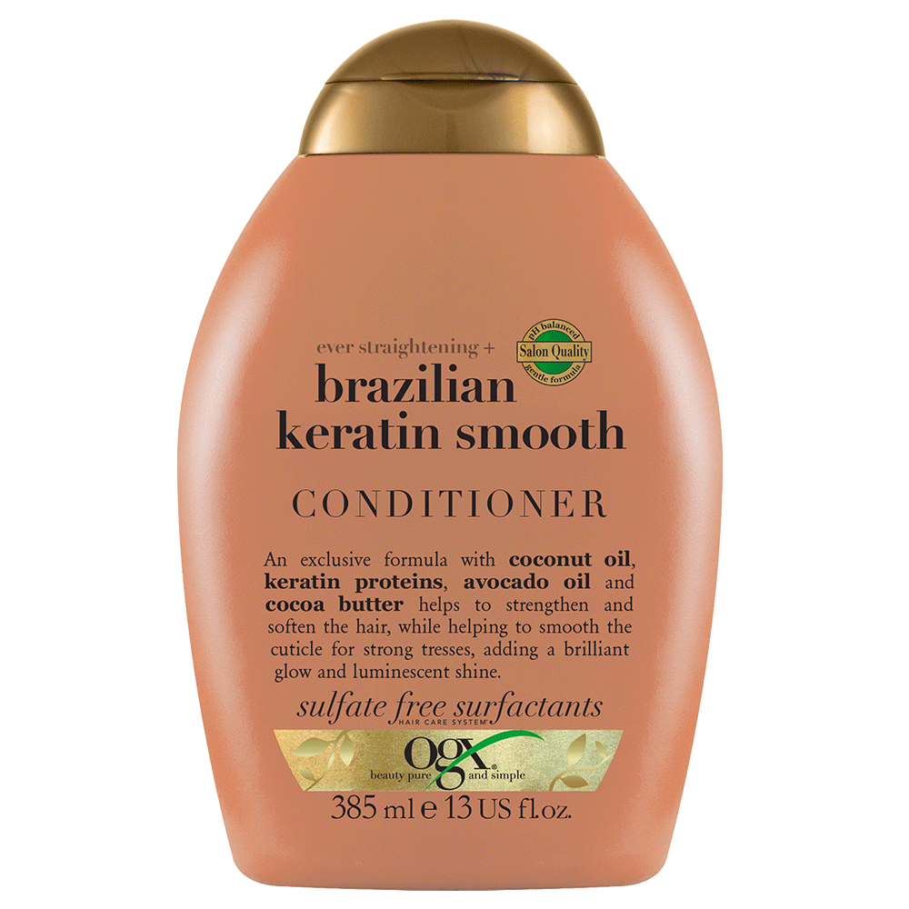 Bild: OGX Conditioner Brazilian Keratin Smooth 