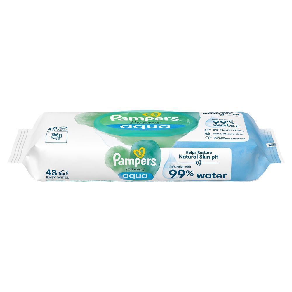 Bild: Pampers Harmonie Aqua Feuchttücher 1X48 