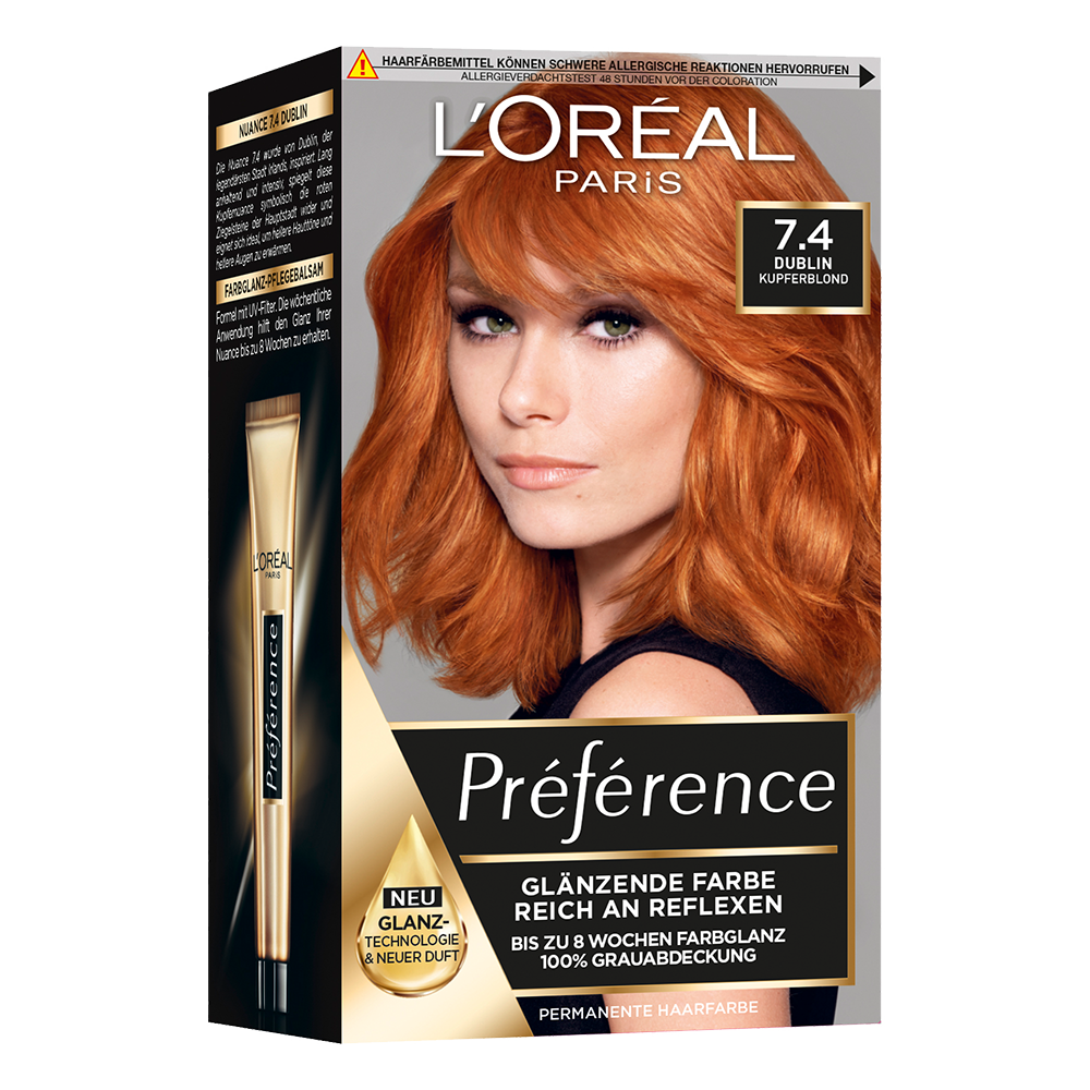 Bild: L'ORÉAL PARIS Préférence Haarfarbe kupferblond