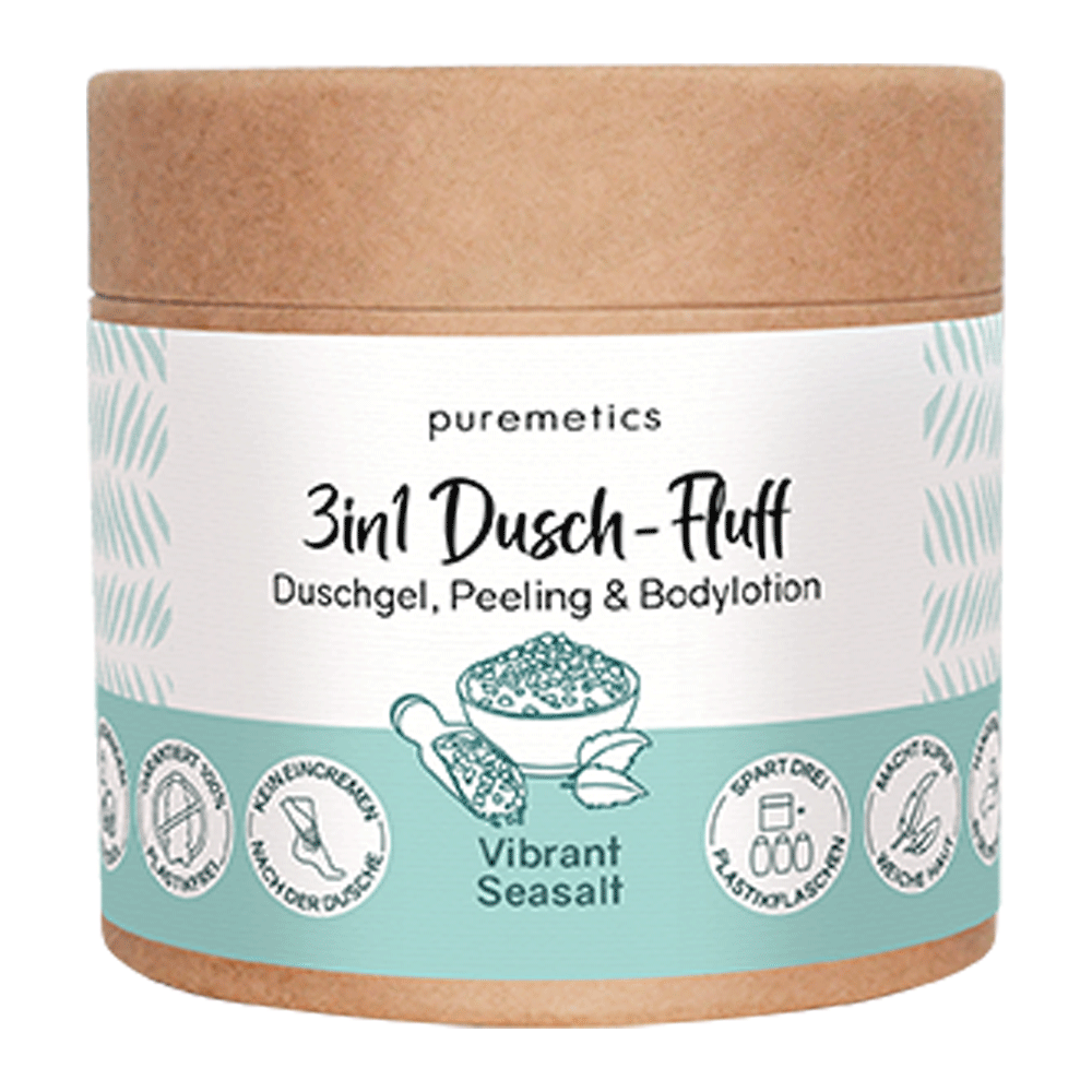 Bild: puremetics 3in1 Dusch Fluff Vibrant Seasalt 