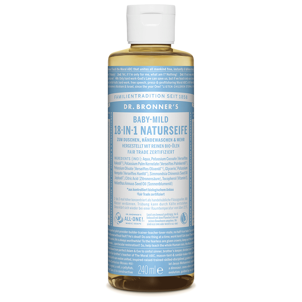 Bild: Dr. Bronner's 18-in-1 Naturseife Babymild 