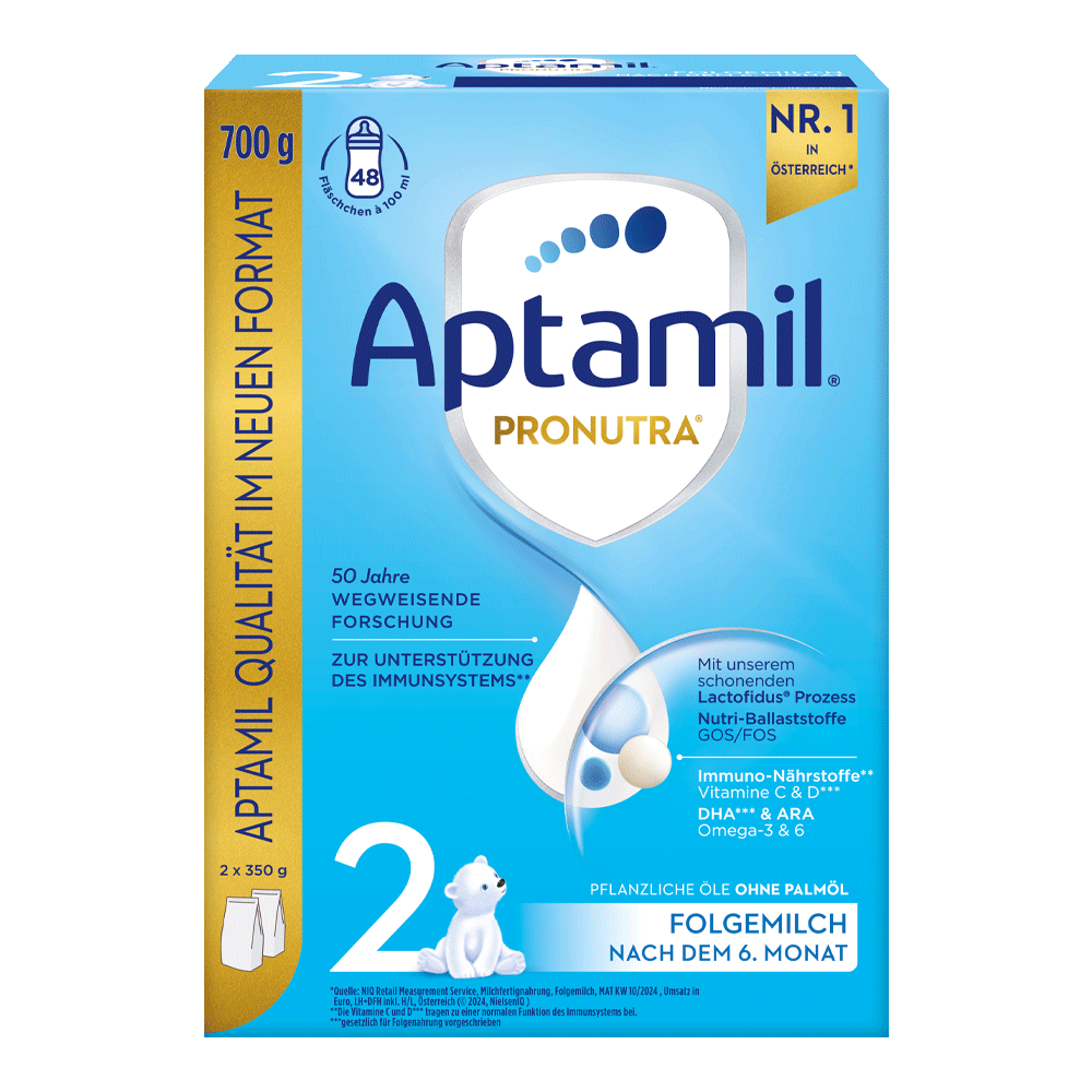 Bild: Aptamil 2 Pronutra, Folgemilch 