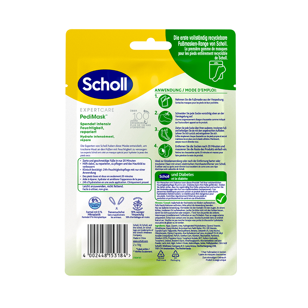 Bild: Scholl Expert Care Fußmaske Aloe Vera 