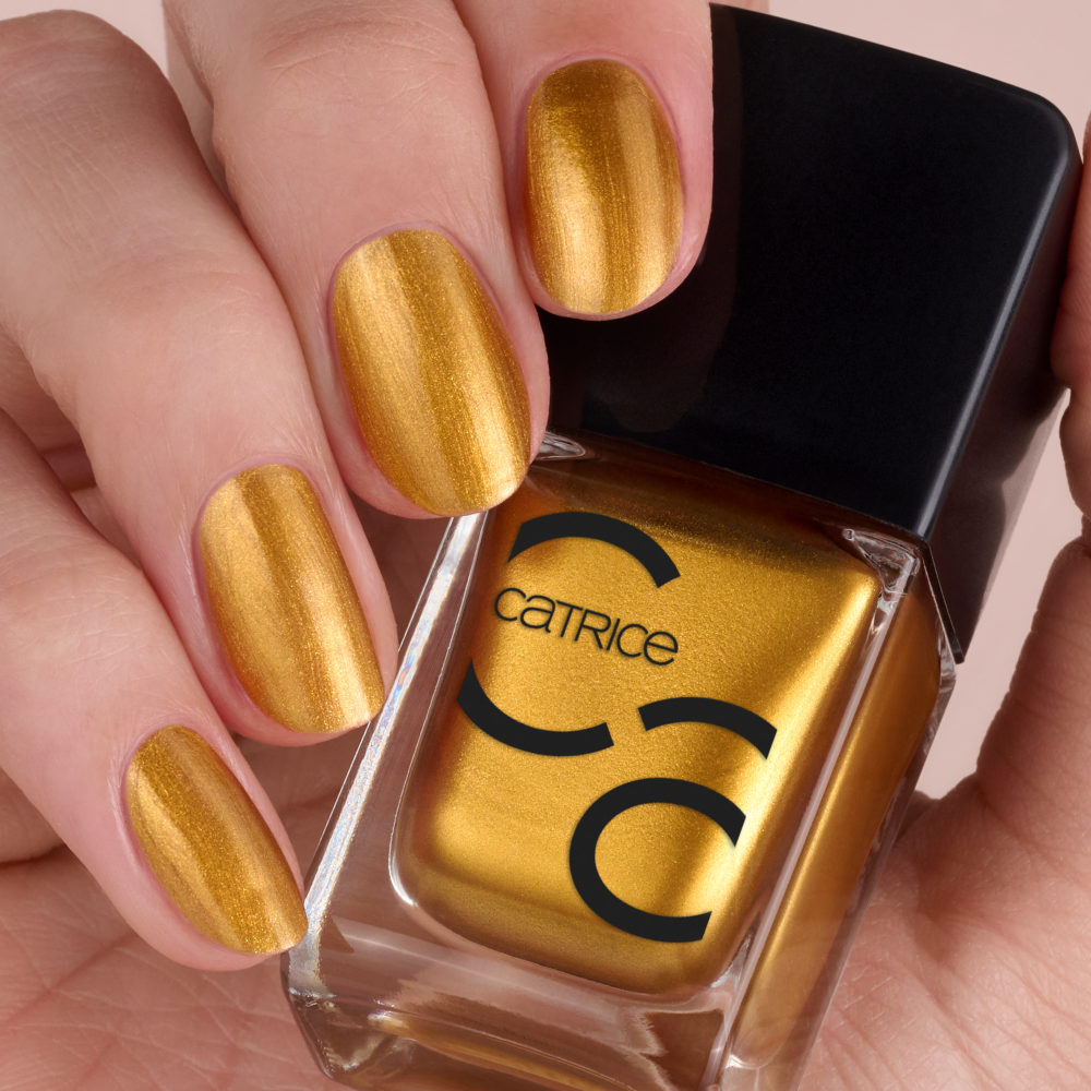 Bild: Catrice ICONAILS Gel Lacquer Nagellack cover me in gold