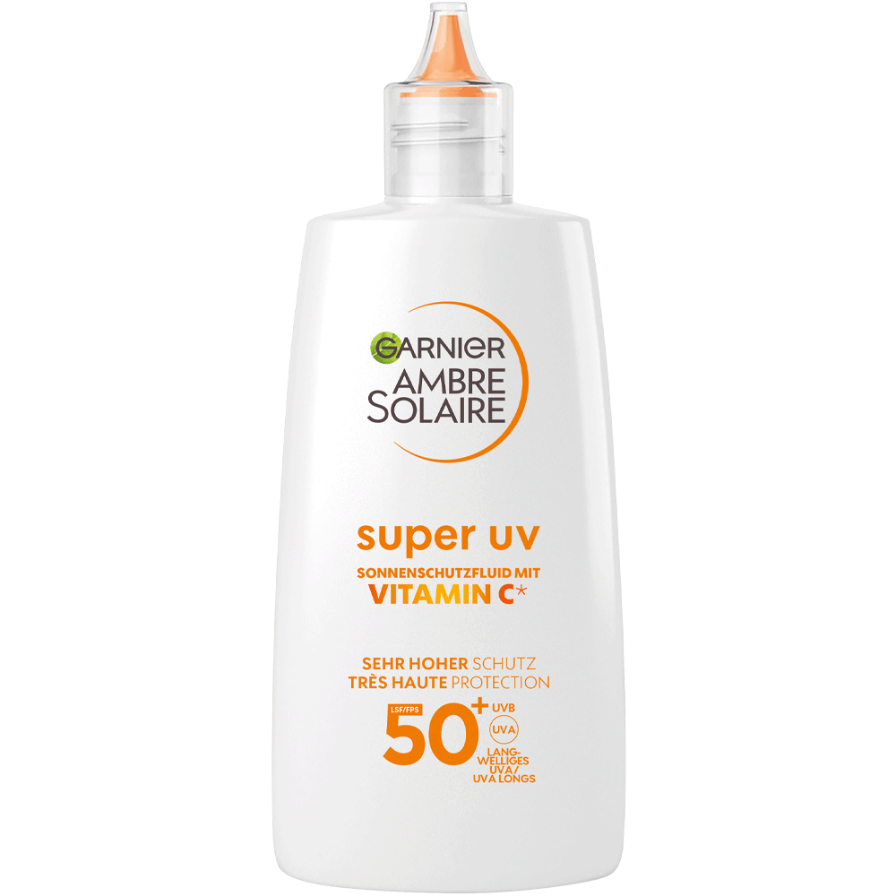 Bild: GARNIER AMBRE SOLAIRE Sonnenschutzfluid Vitamin C LSF 50+ 