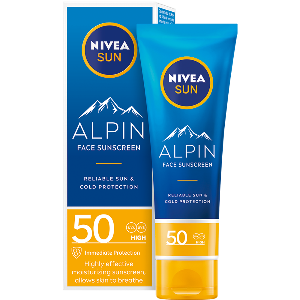 Bild: NIVEA Sun Sun Alpin Sonnencreme LSF 50/RELA 