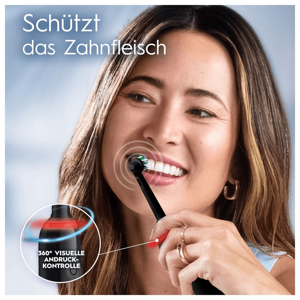 Bild: Oral-B Pro 3 3900 Elektrische Zahnbürsten, schwarz/pink 