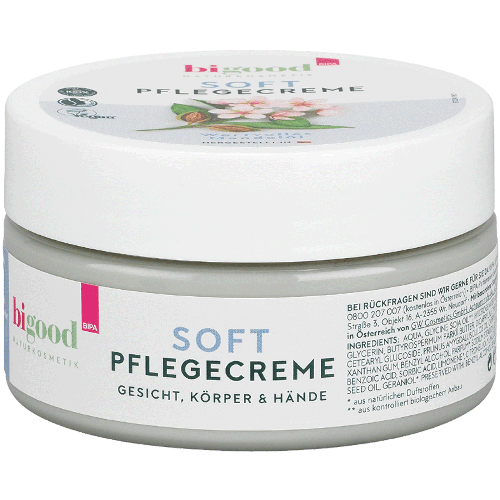 Bild: bi good Soft Pflegecreme Mandelöl 