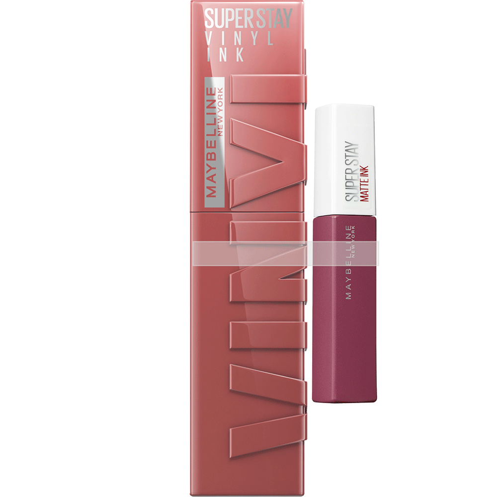 Bild: MAYBELLINE Set Vinyl Ink Lippenstift + Super Stay Matte Ink Lippenstift vinyl ink 35 + matte ink 15