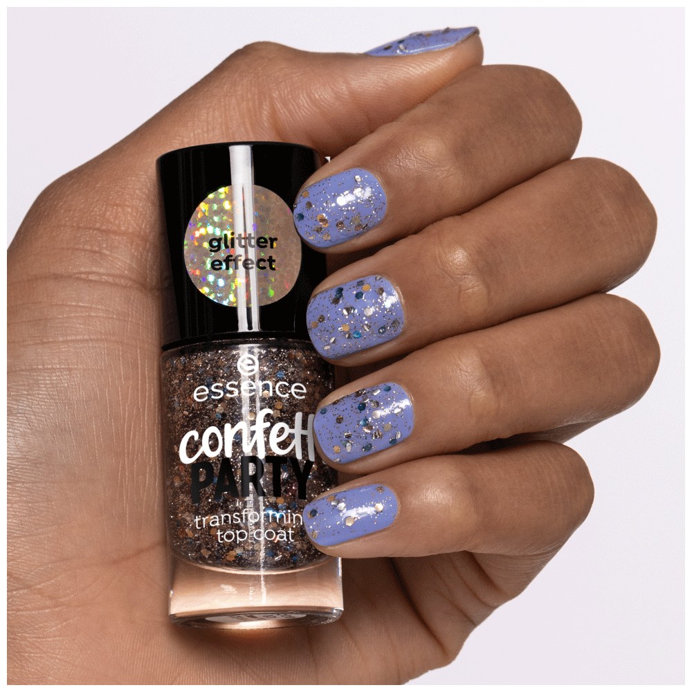 Bild: essence Confetti Party Transforming Top Coat 