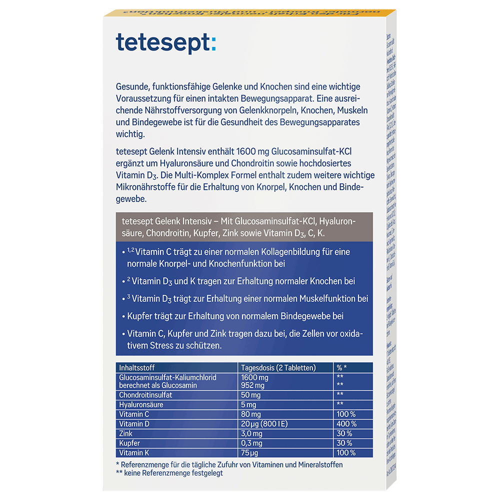 Bild: tetesept: Gelenk Intensiv Aktiv Komplex 