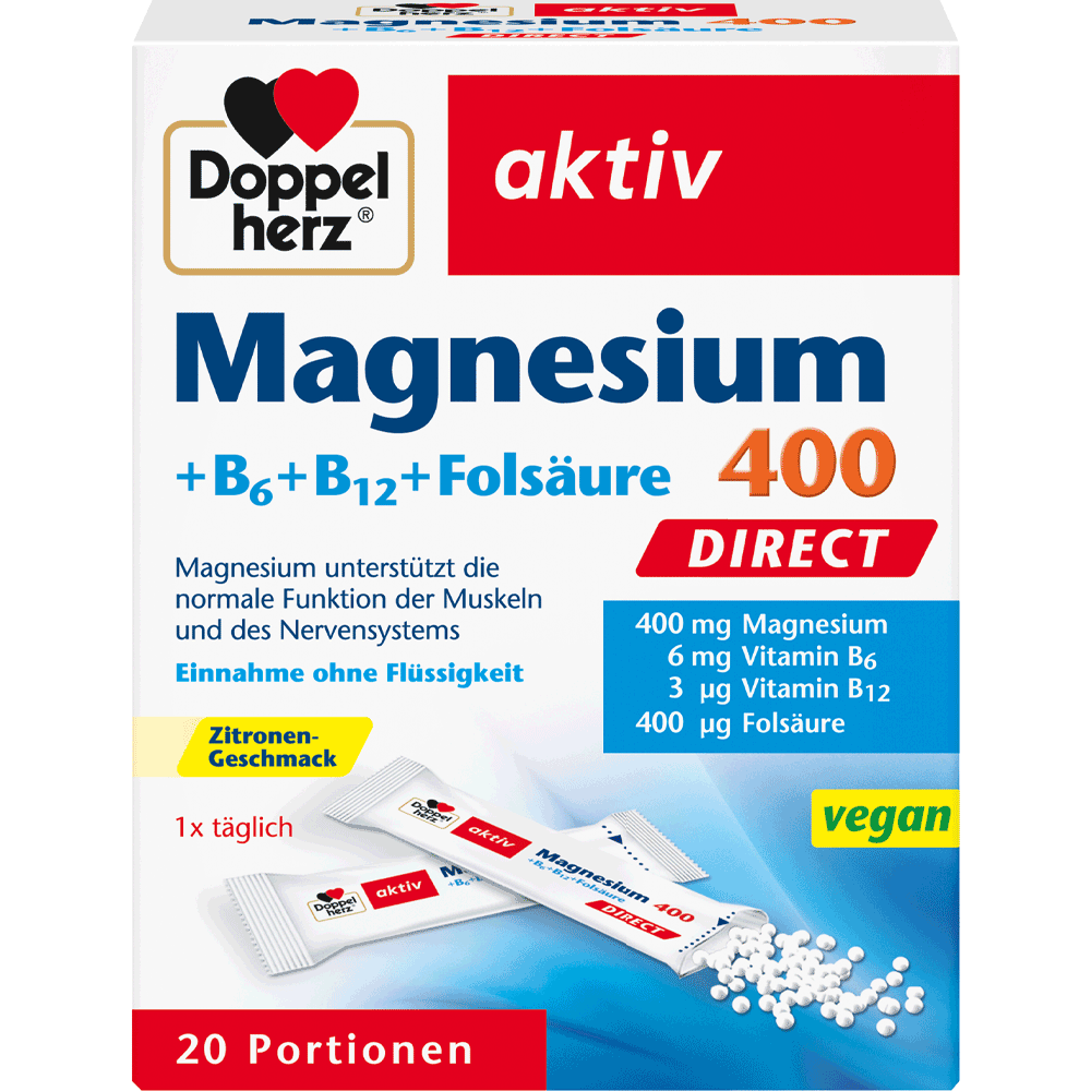 Bild: DOPPELHERZ Magnesium 400 Direct 