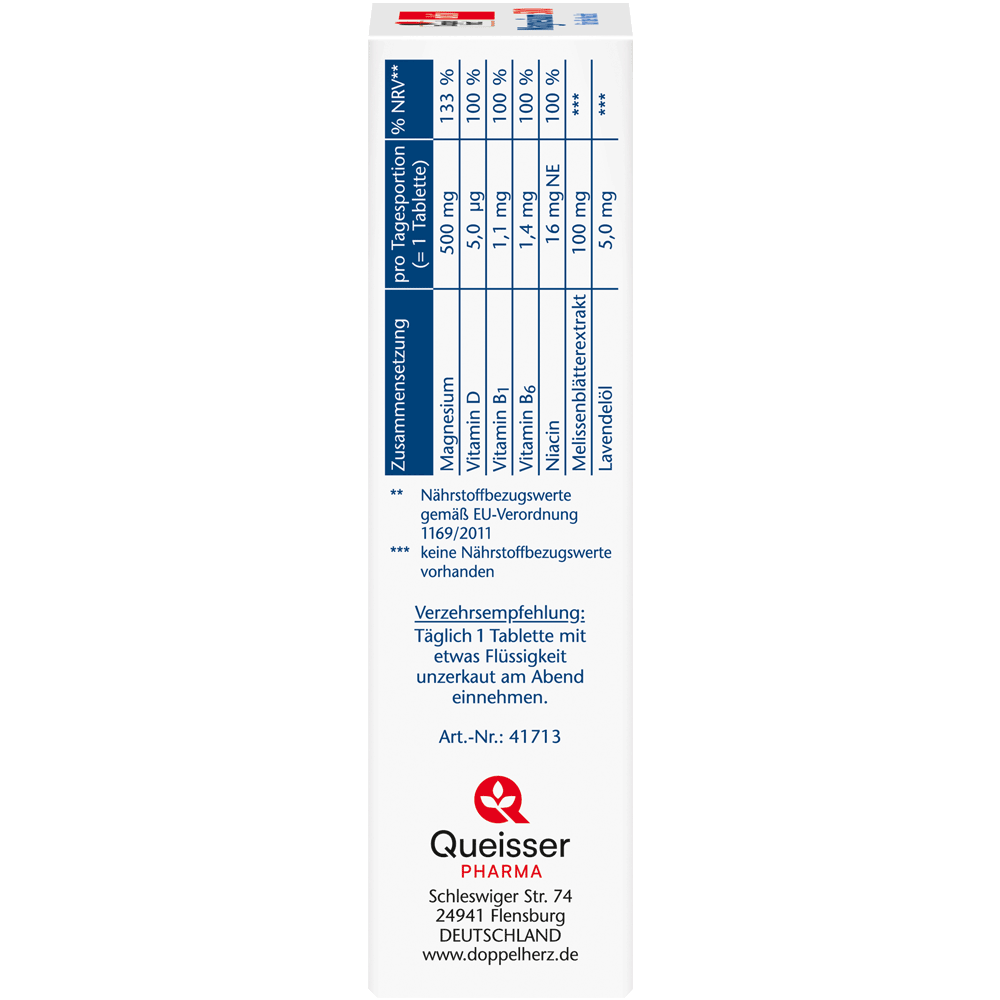 Bild: DOPPELHERZ Magnesium 500 für die Nacht 