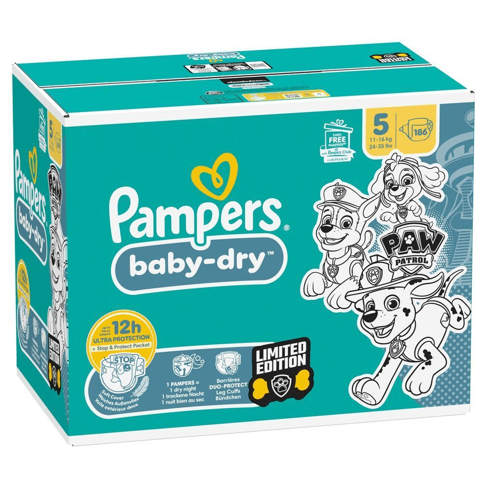 Bild: Pampers Baby-Dry Paw Patrol Edition Größe 5 