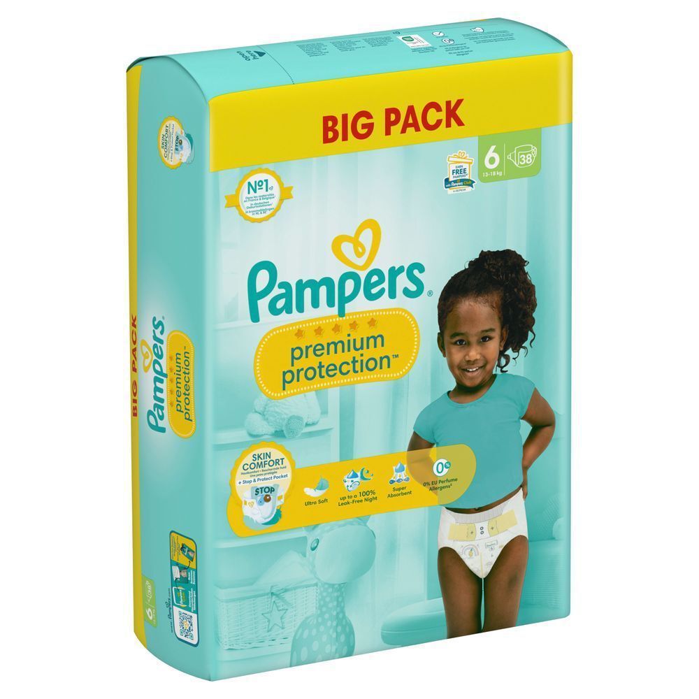 Bild: Pampers Premium Protection Größe 6, BIG PACK 