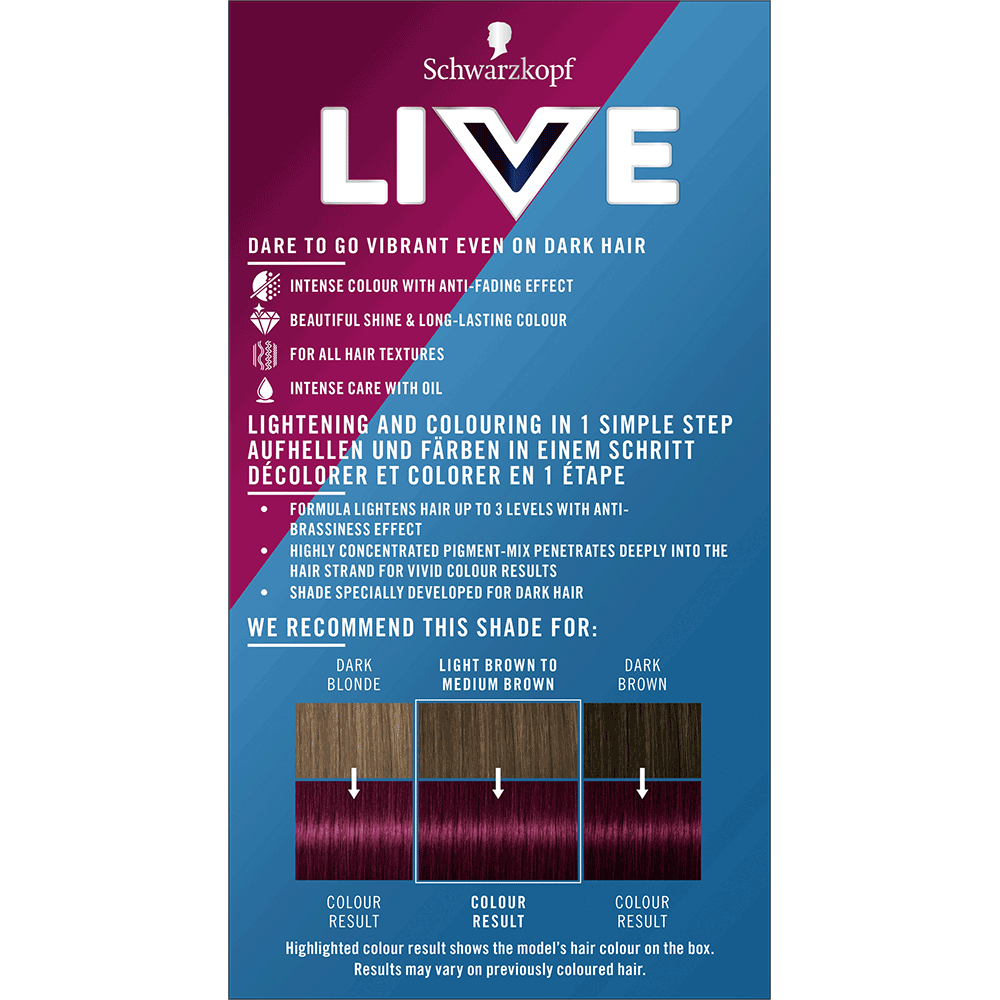 Bild: Schwarzkopf Live Colour + Lift Haarfarbe 