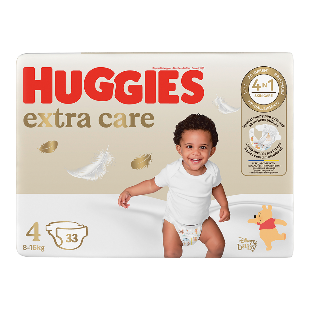 Bild: Huggies Extra Care Windel Größe 4, 8kg - 16kg 