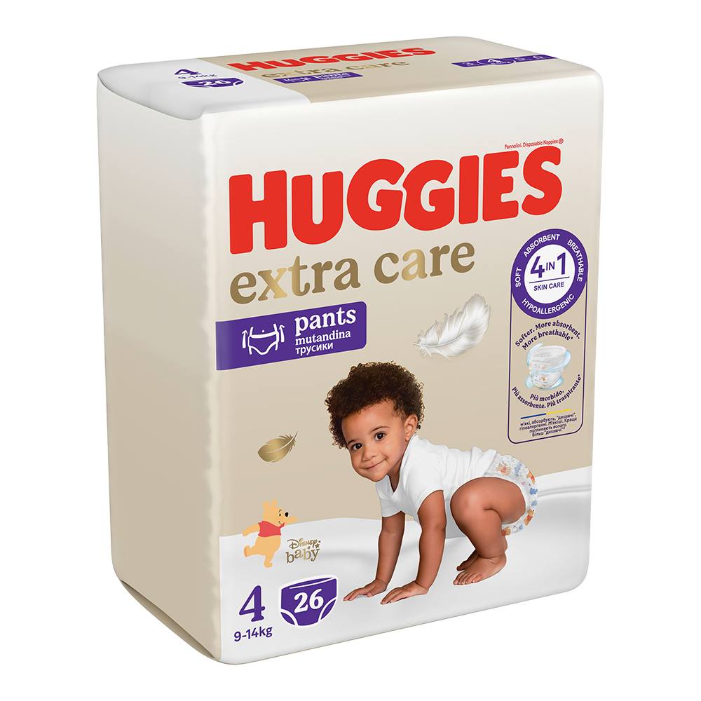 Bild: Huggies Extra Care Pants Größe 4, 9kg - 14kg 