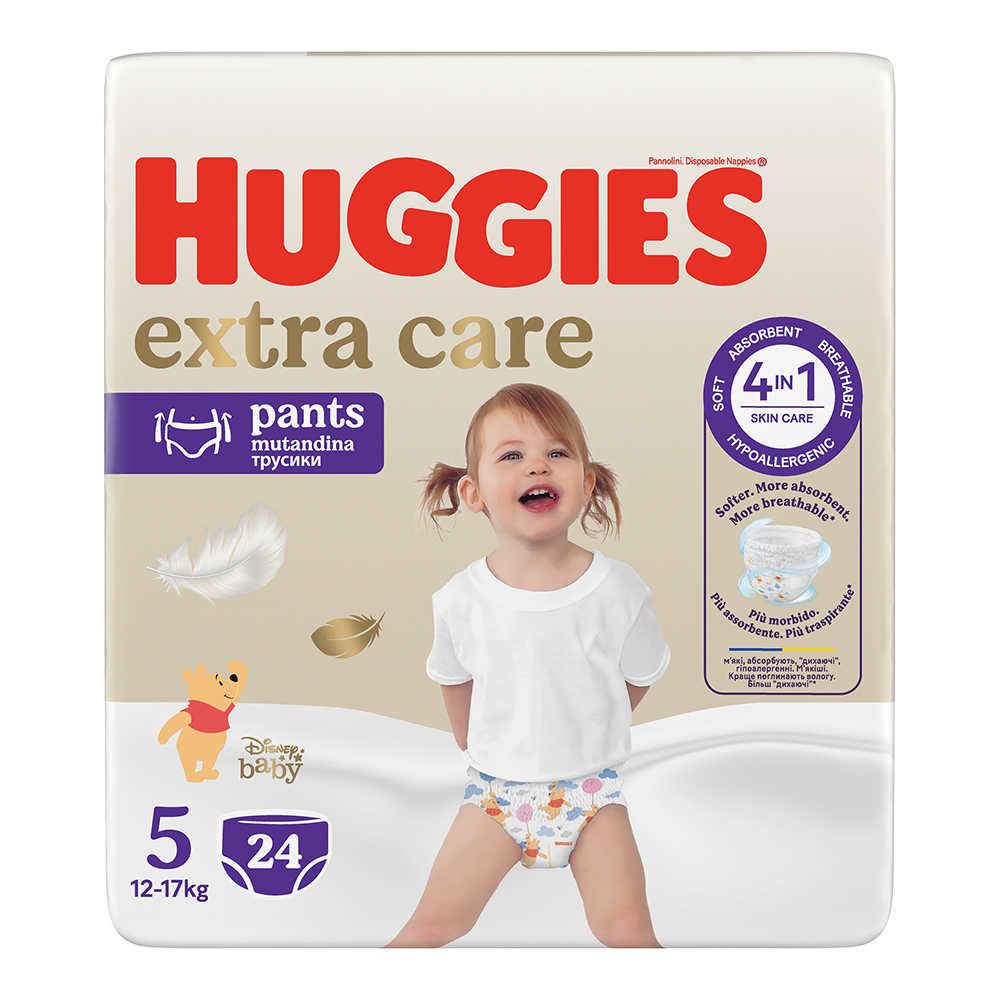 Bild: Huggies Extra Care Pants Größe 5, 12kg - 17kg 