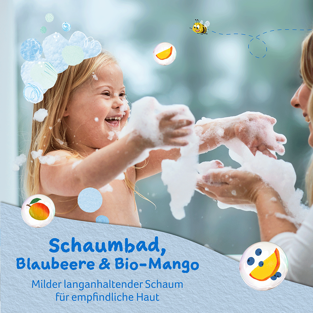 Bild: Childs Farm Schaumbad Blaubeere & Bio Mango 