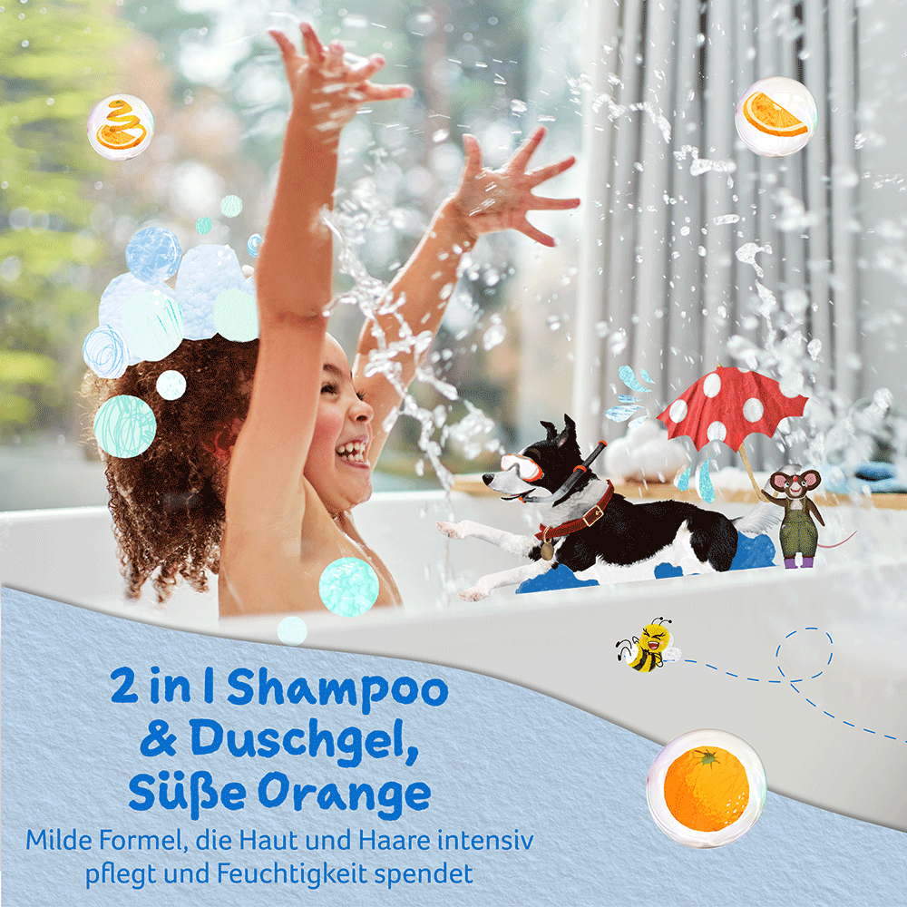 Bild: Childs Farm 2in1 Shampoo & Duschgel Süße Orange 