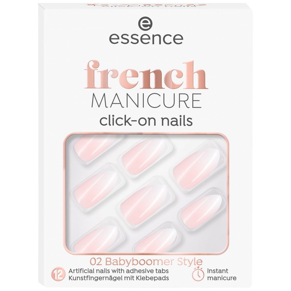 Bild: essence Künstliche Nägel French Manicure Click-On 