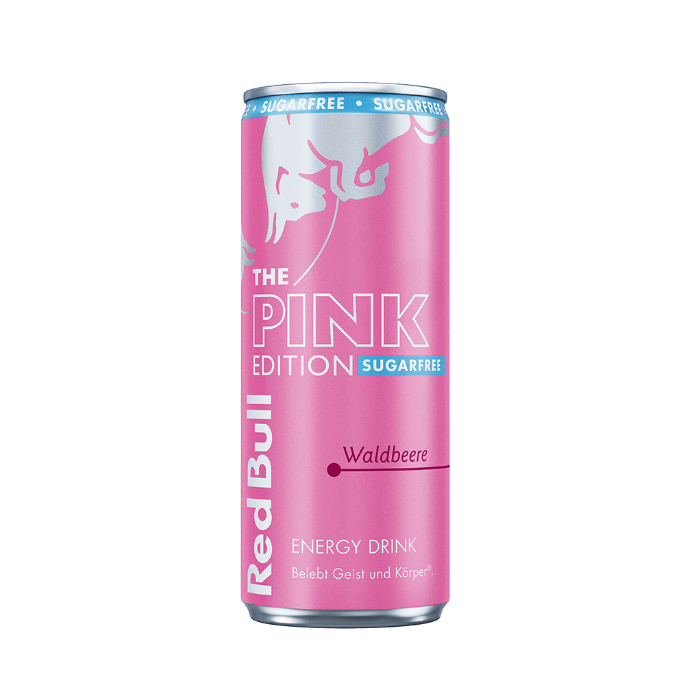 Bild: Red Bull Energy Drink Pink Edition Sugarfree Waldbeere 