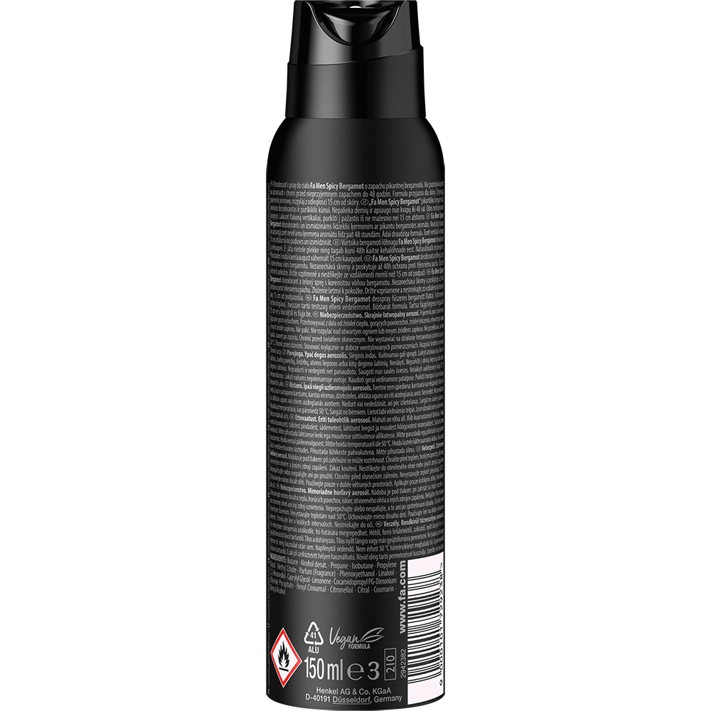 Bild: Fa MEN Deo Spray Spicy Bergamot 