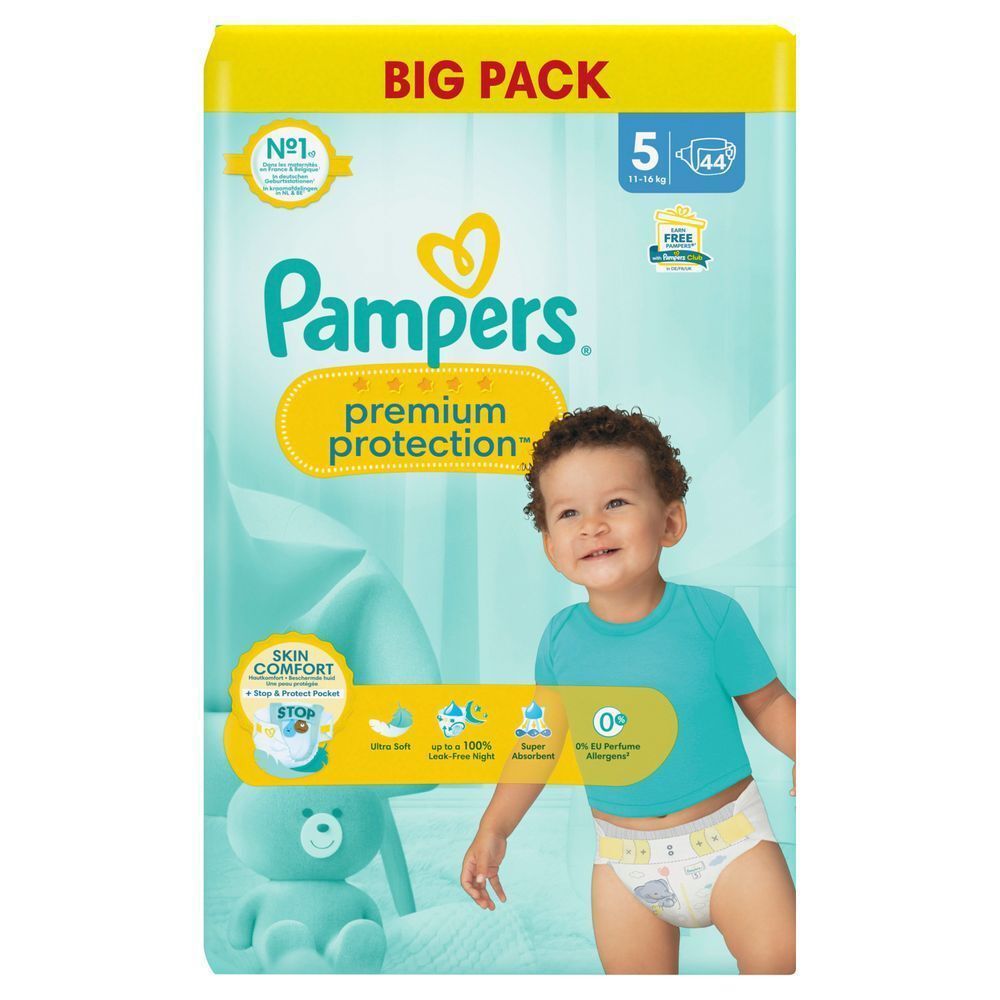 Bild: Pampers Premium Protection Größe 5, BIG PACK 