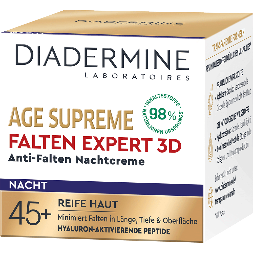 Bild: DIADERMINE Age Supreme Falten Expert 3D Nachtcreme 