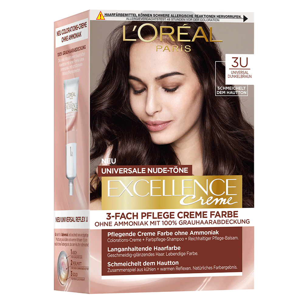 Bild: L'ORÉAL PARIS Excellence Haarcoloration dunkelbraun