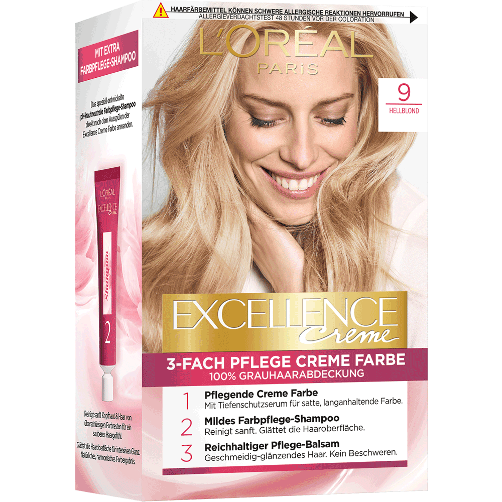 Bild: L'ORÉAL PARIS Excellence Creme-Coloration hellblond