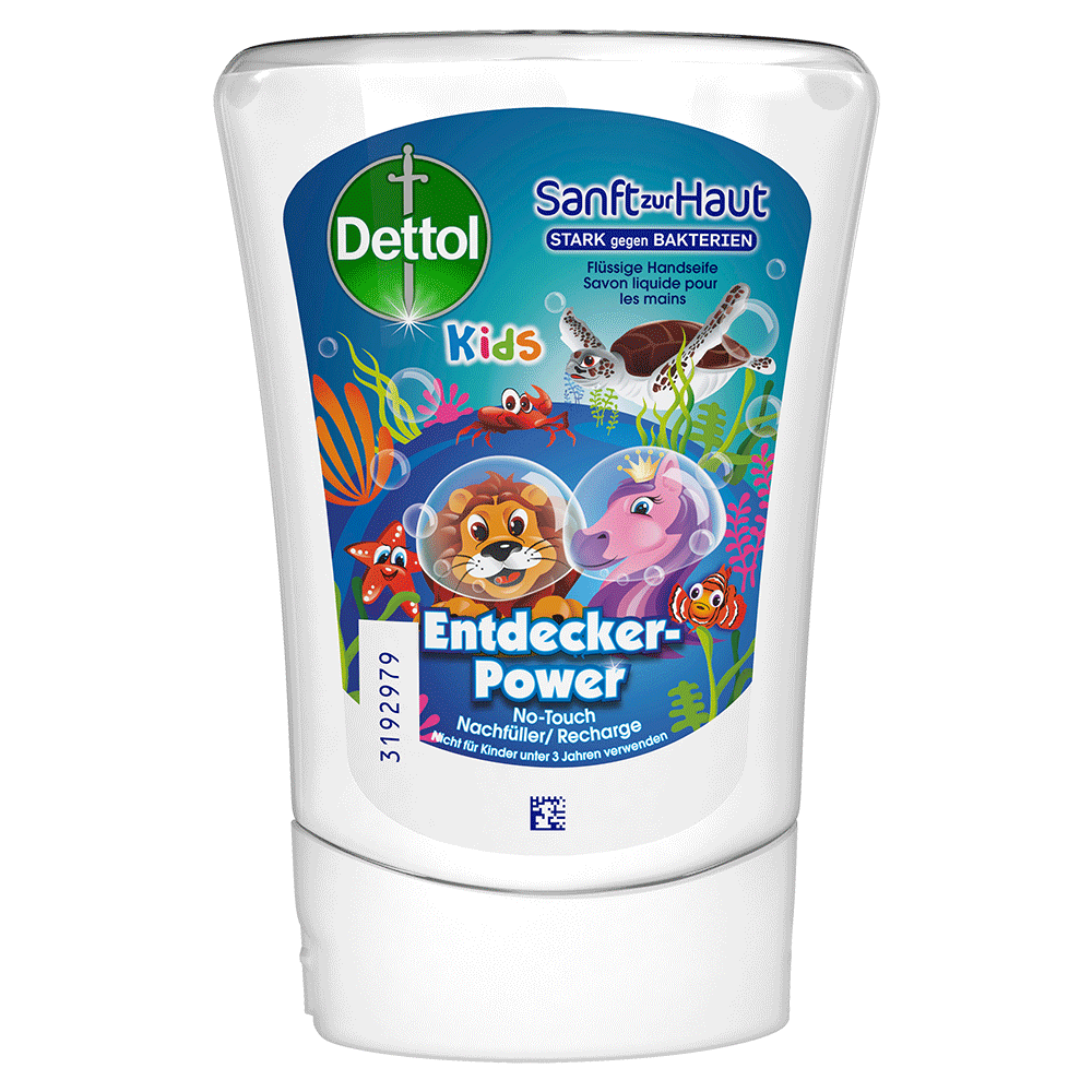 Bild: Dettol Kids No-Touch Nachfüllung Entdeckerpower 