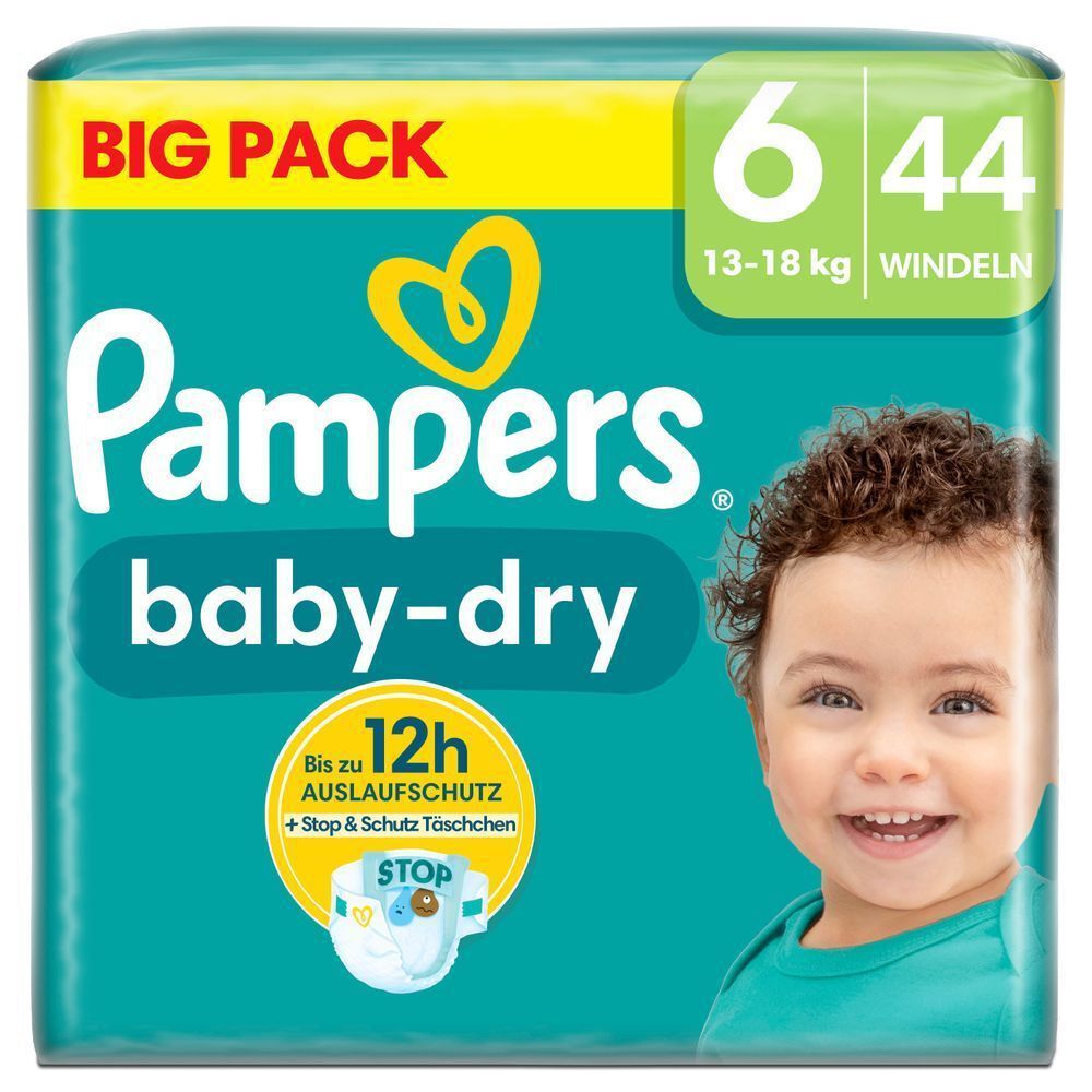 Bild: Pampers Baby-Dry Größe 6, BIG PACK 