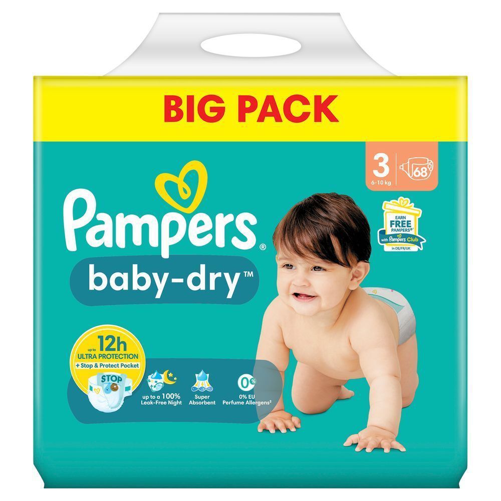 Bild: Pampers Baby-Dry Größe 3, BIG PACK 