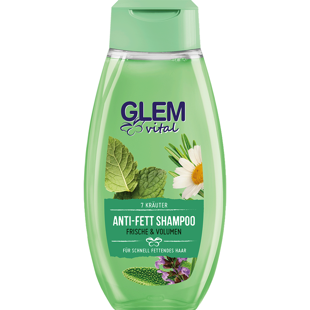 Bild: GlemVital Shampoo Anti Fett 7 Kräuter 