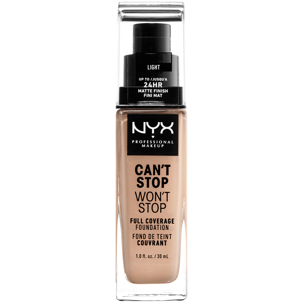 Bild: NYX Professional Make-up Can't Stop Won't Stop 24-Hour Foundation light